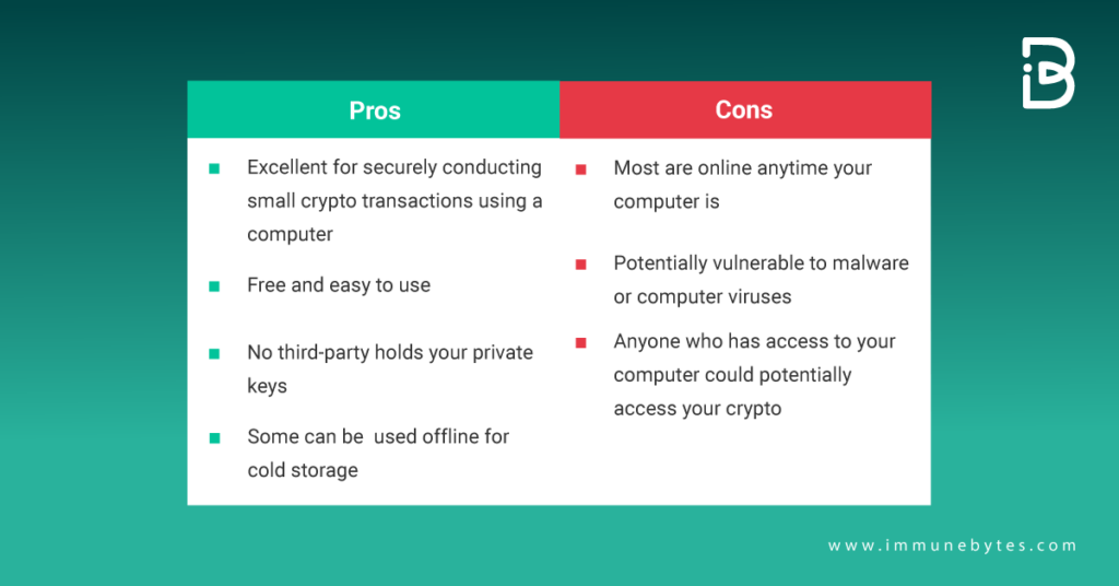 Desktop Wallets Pros and Cons