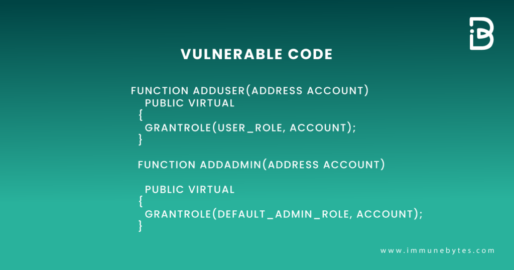 Vulnerable Code